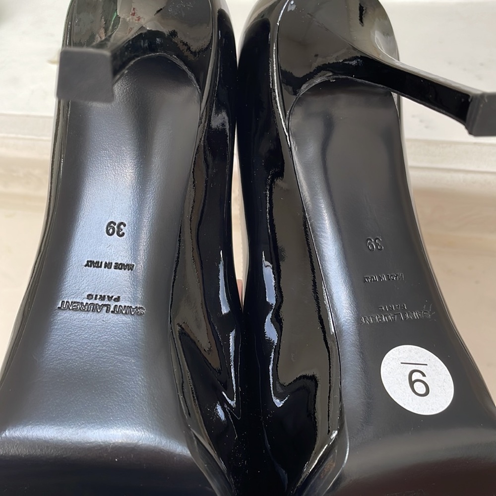 Saint Laurent Patent Leather Tribtoo Stiletto Pumps size 39 - Picture 9 of 10